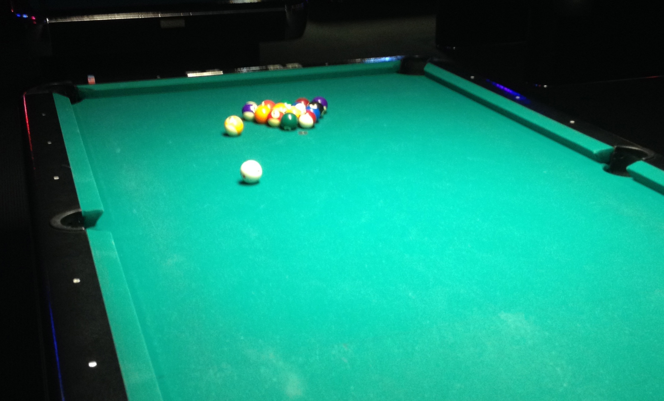 Straight Pool (14:1 Continuous) Pool Racked